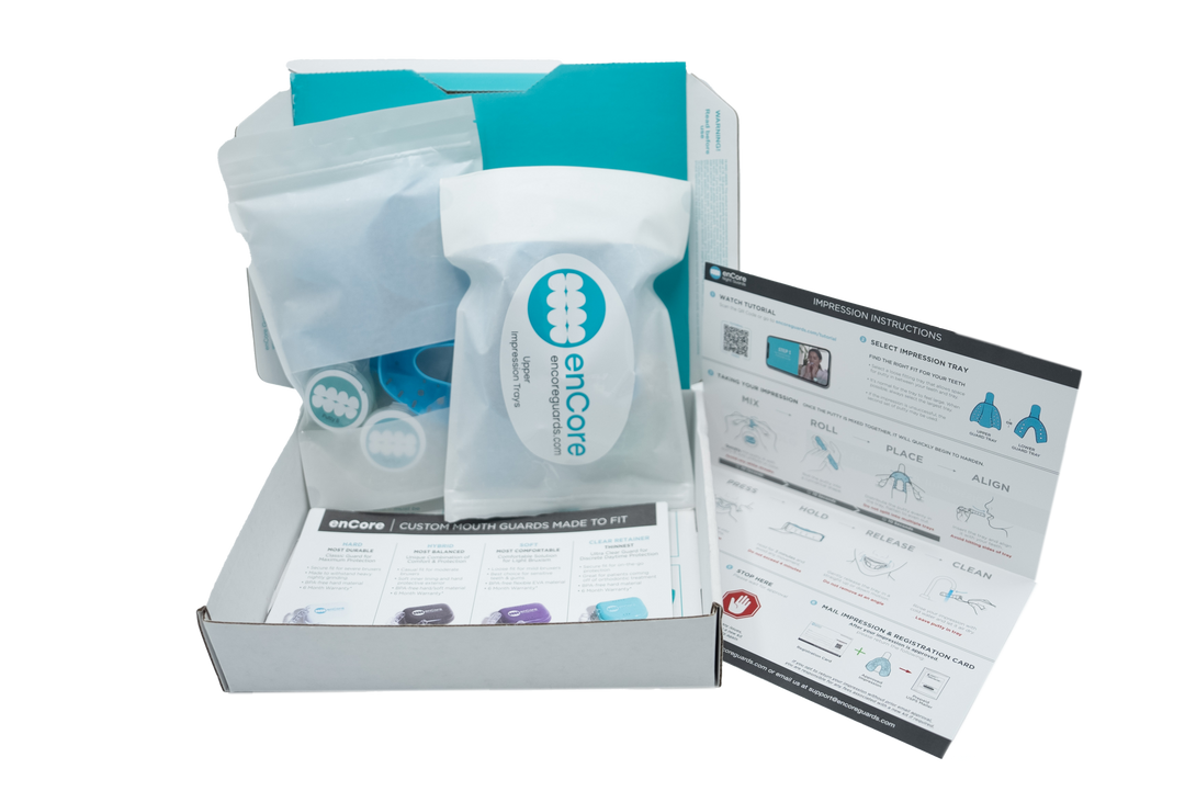enCore dental mouth guard impression kit for nighttime teeth grinding aka bruxism