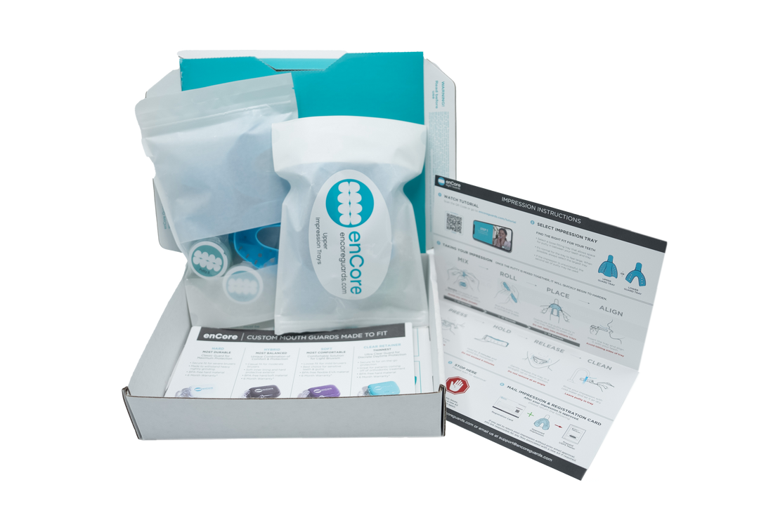 enCore impression kit for dental mouth guards for protection against teeth grinding aka bruxism.