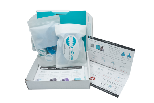 enCore impression kit for dental mouth guards for protection against teeth grinding aka bruxism.